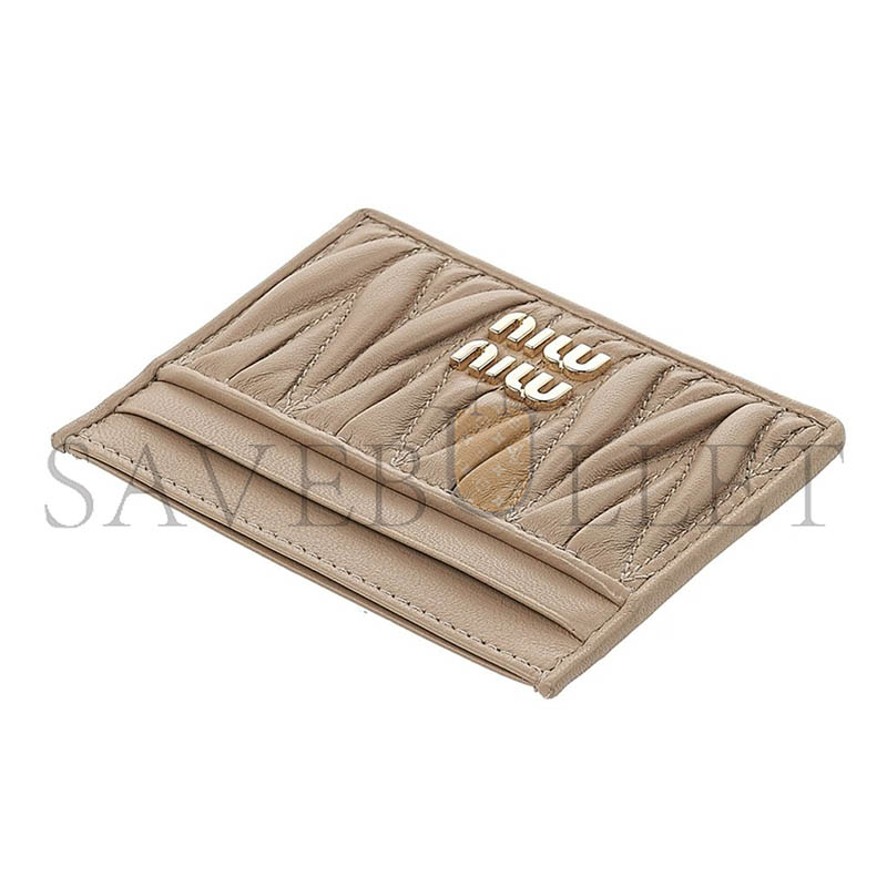 MIU MIU MATELASSÉ NAPPA LEATHER CARD HOLDER 5MC076 (10.5*8cm)